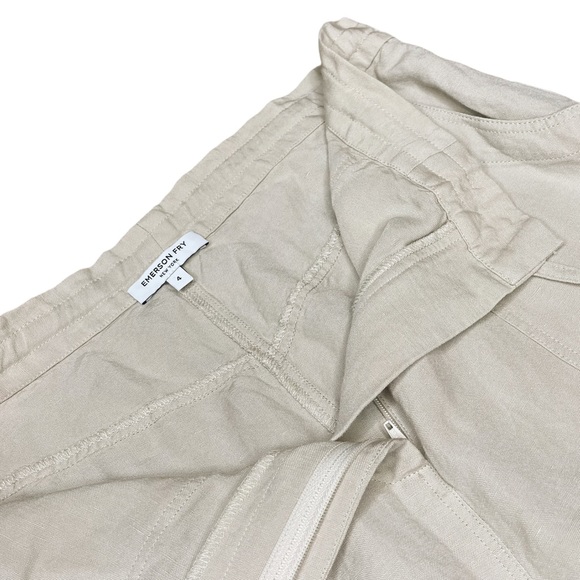 Emerson Fry Tan Beige Relaxed Lightweight Pants 4 - Picture 6 of 12
